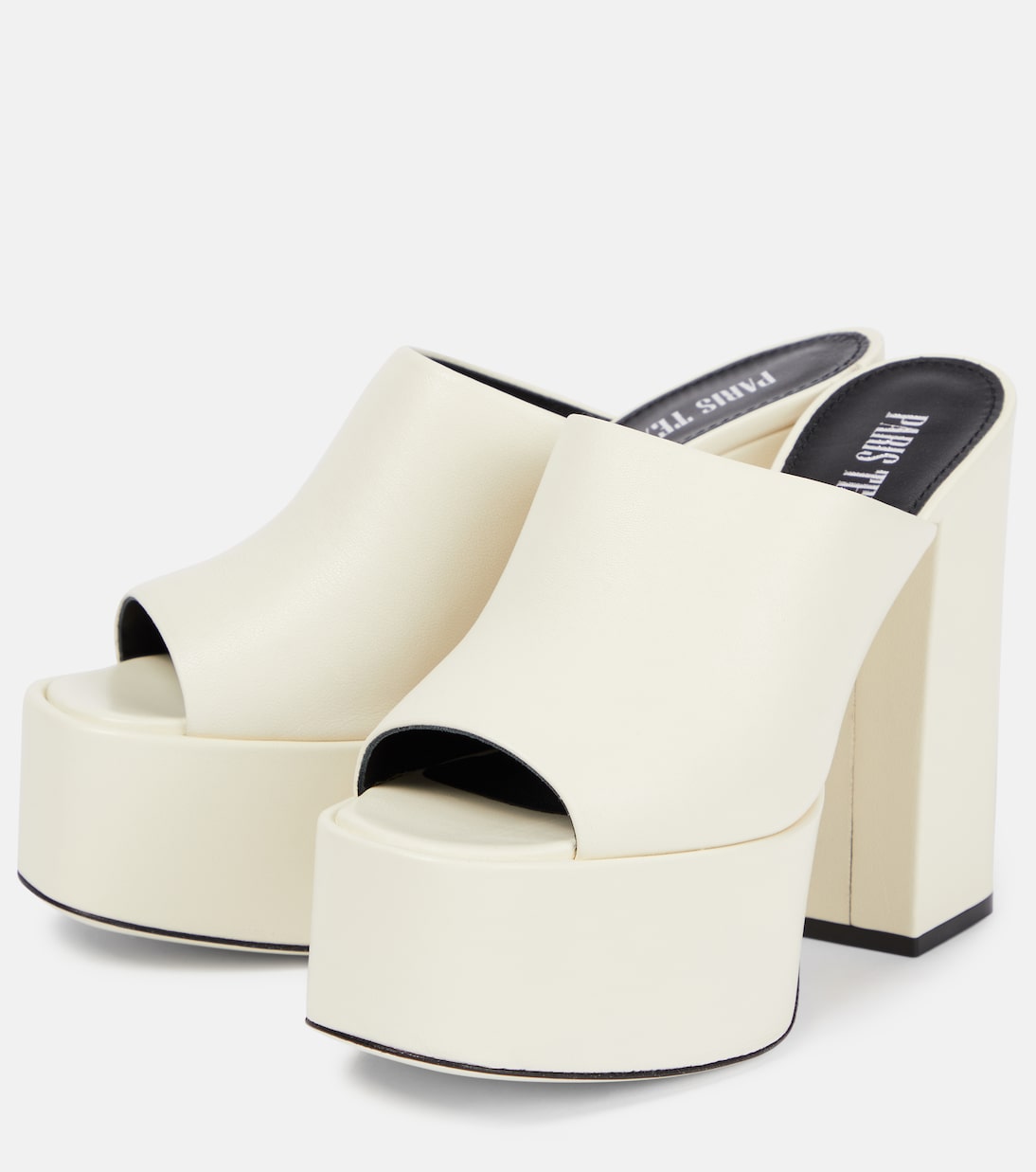 Sasha leather platform mules | Paris Texas