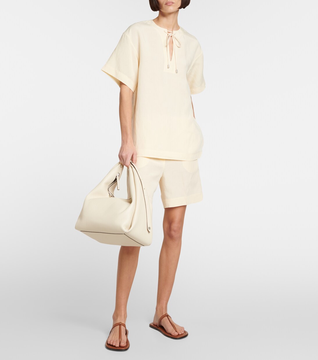 Tailored drawstring shorts | Toteme