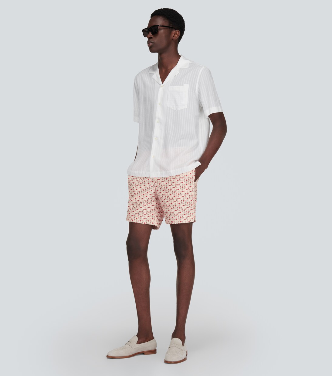 Louis printed corduroy shorts | Orlebar Brown