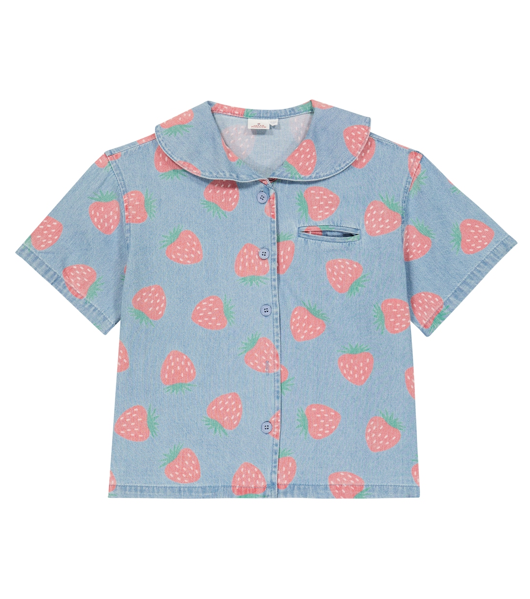 Printed denim shirt | Jellymallow