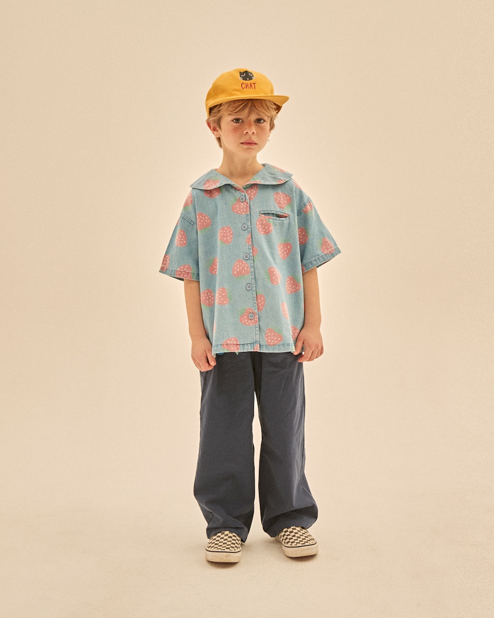Printed denim shirt | Jellymallow