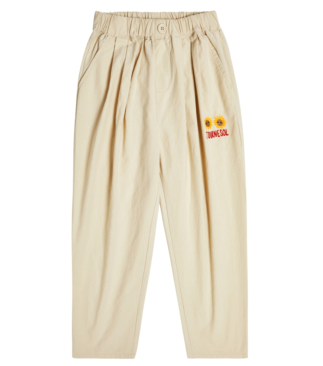 Tournesol embroidered cotton pants | Jellymallow