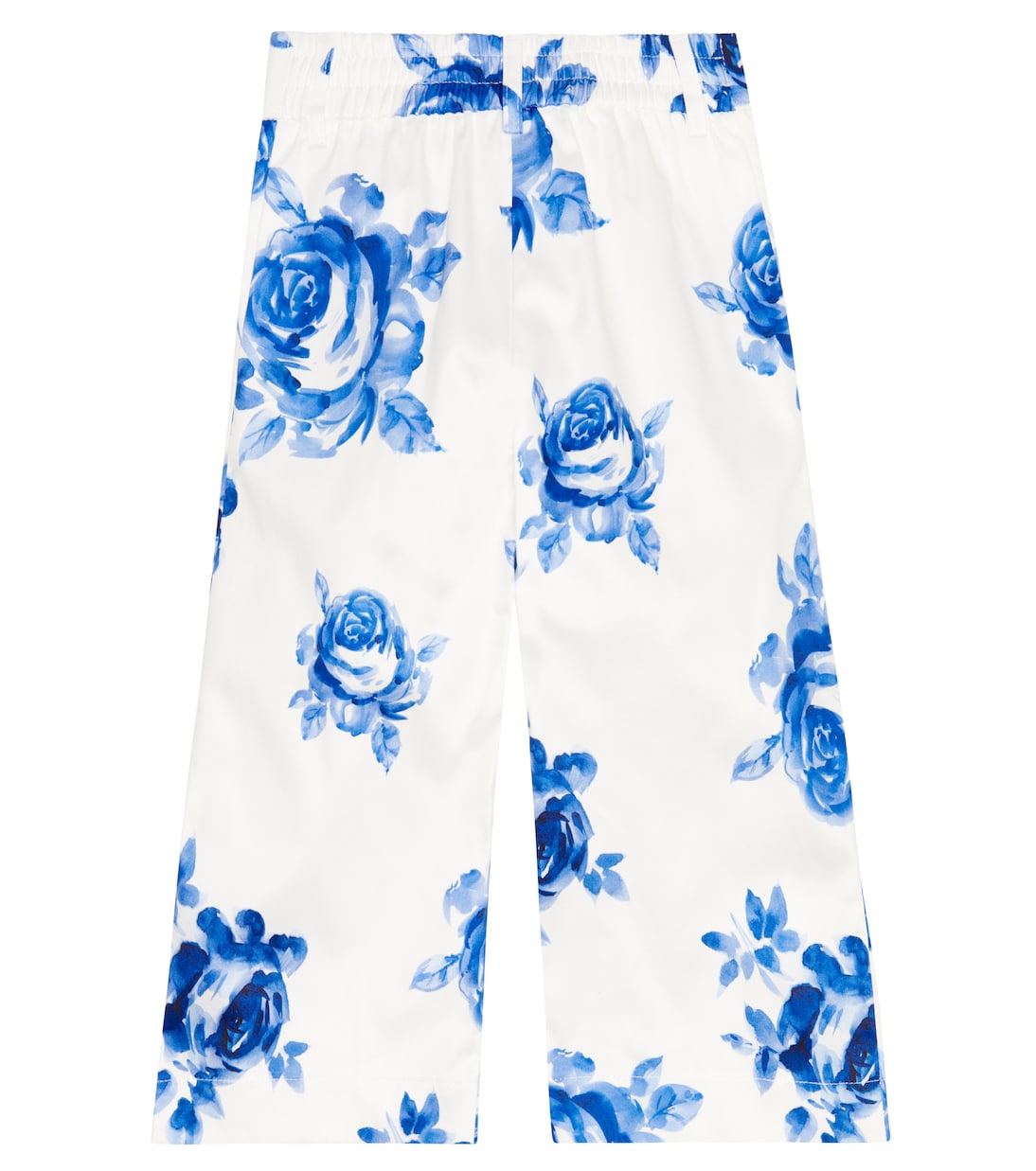 Pantaloni in cotone a gamba larga | Monnalisa