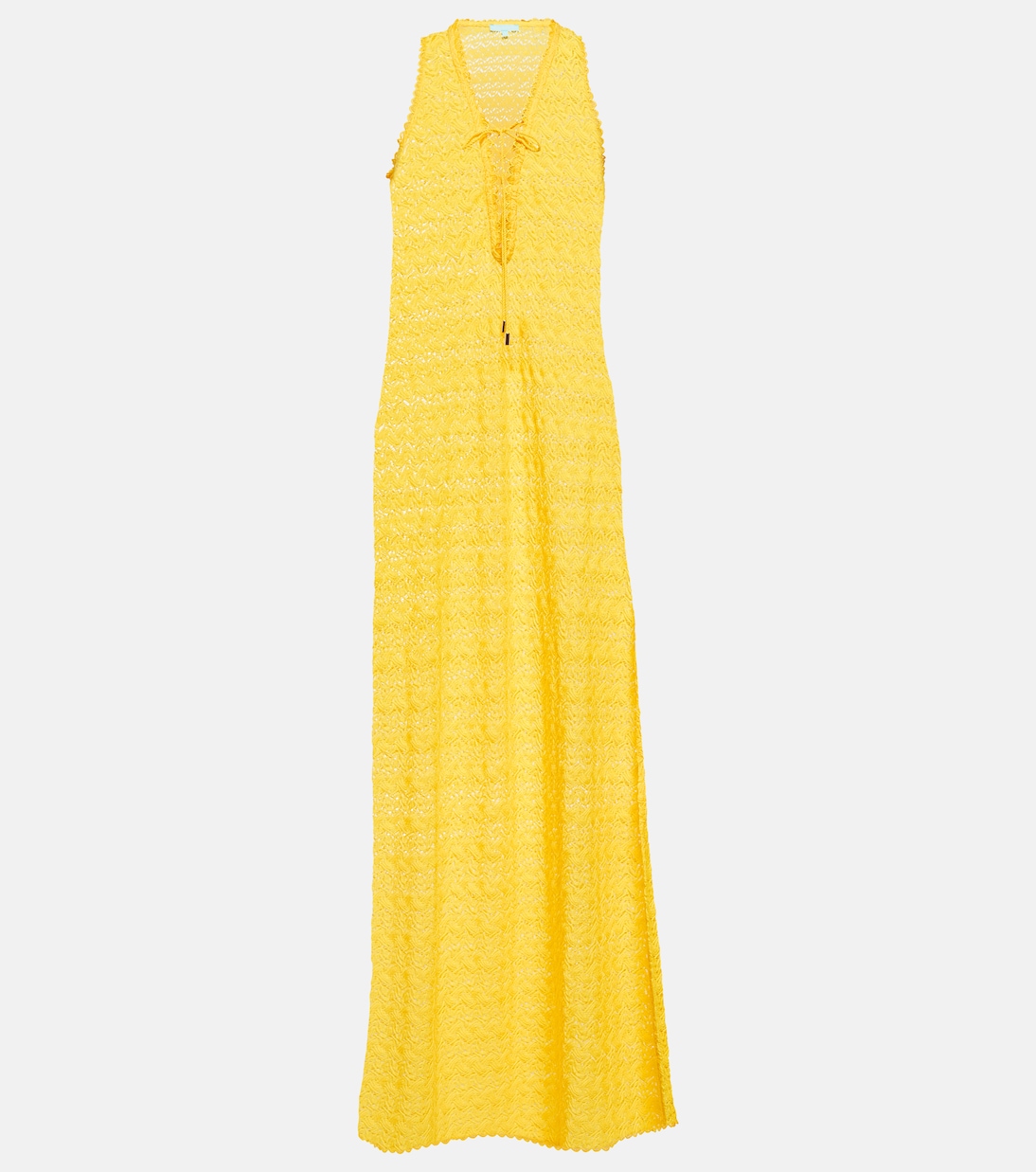 Vestido largo Maddie con cuello en pico | Melissa Odabash