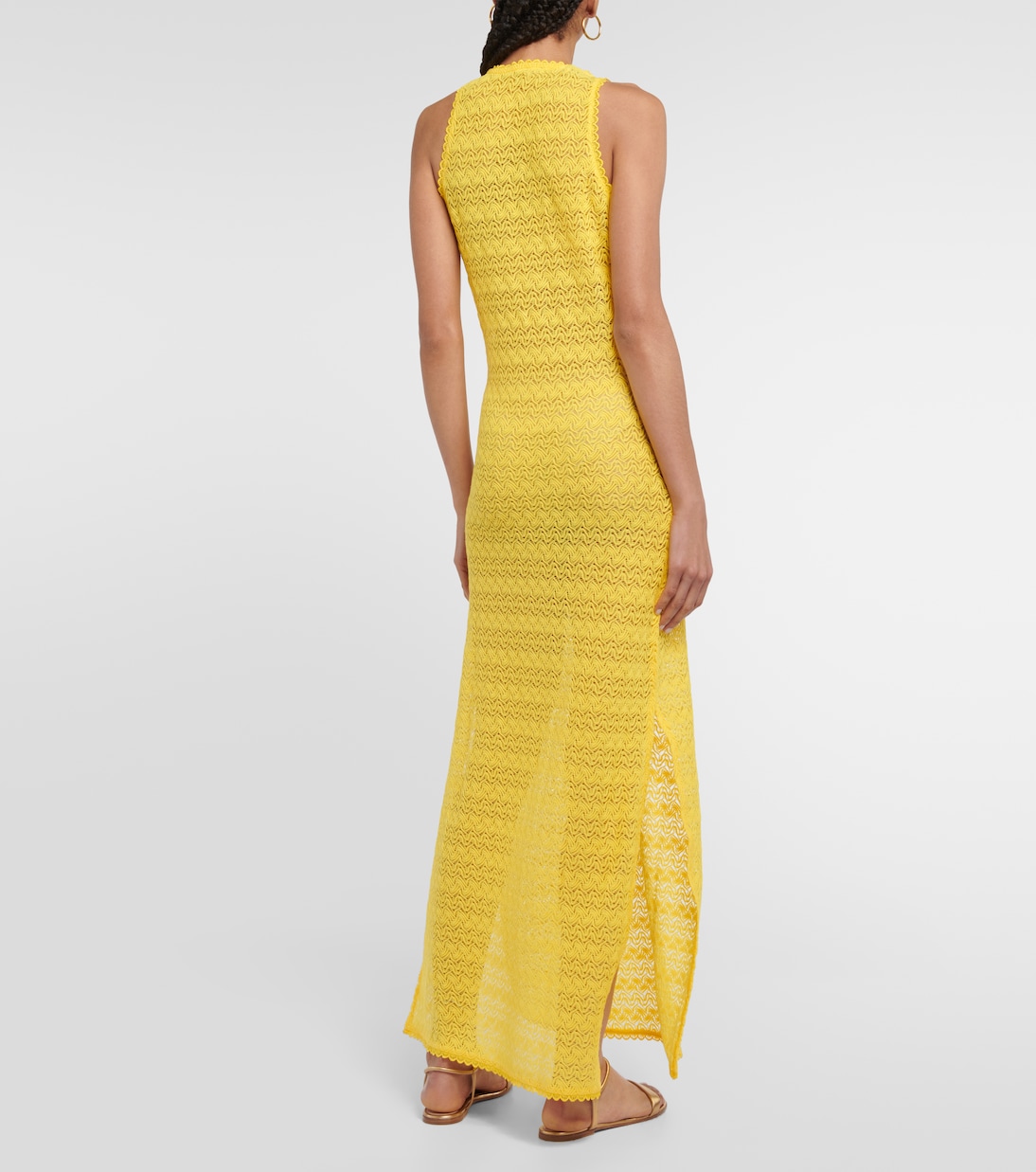 Vestido largo Maddie con cuello en pico | Melissa Odabash