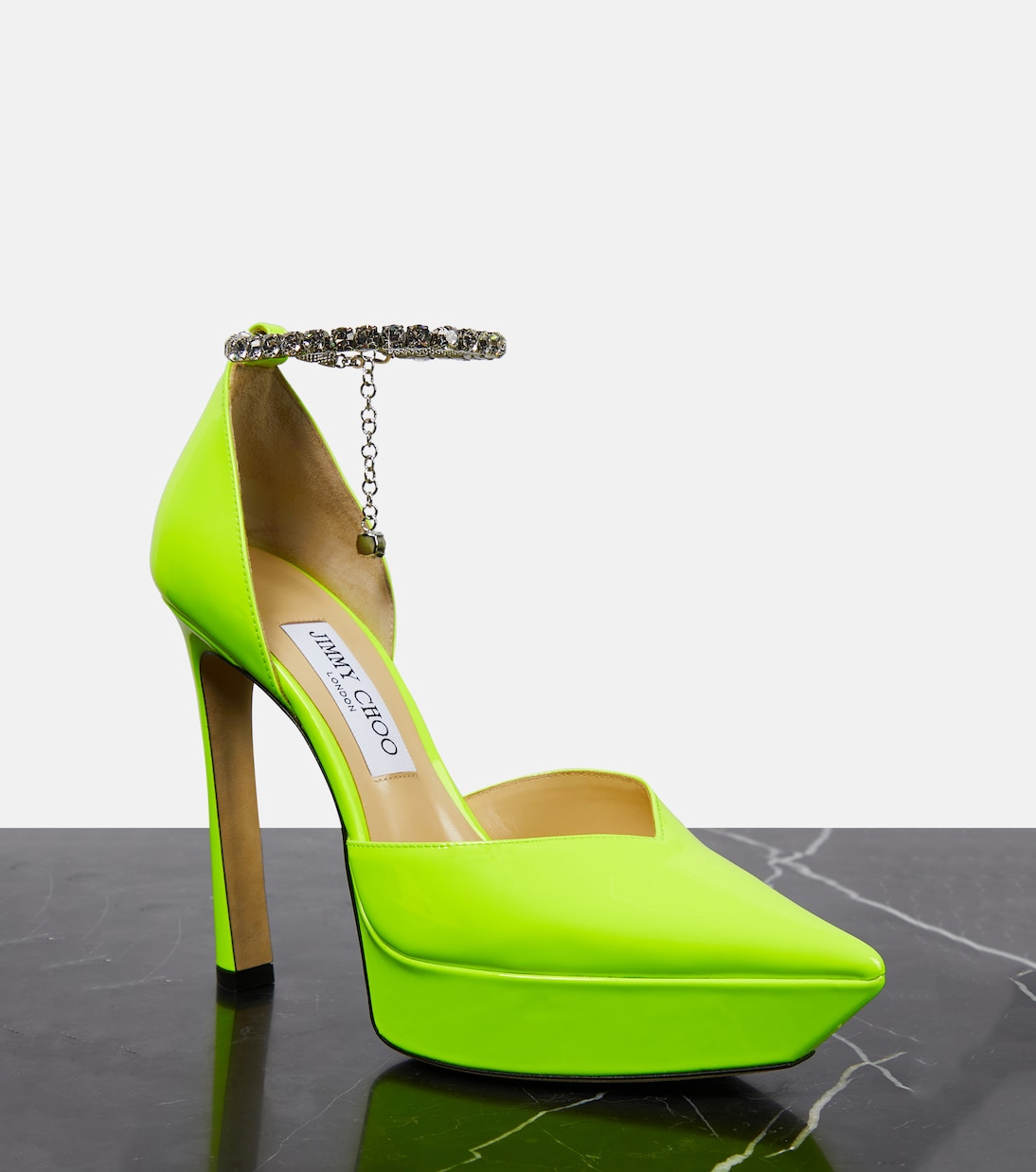 Saeda 125 embellished platform pumps | Jimmy Choo
