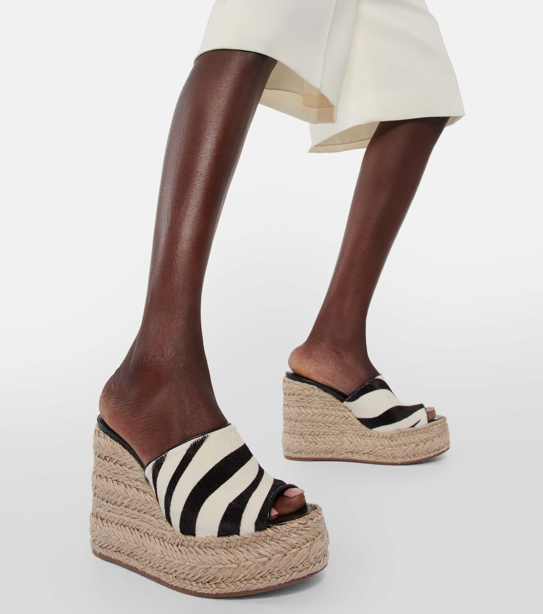 Alpargatas con cuña Ariella de pelo | Christian Louboutin