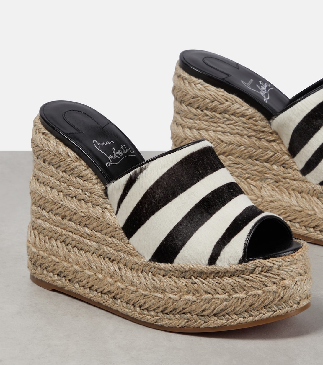 Alpargatas con cuña Ariella de pelo | Christian Louboutin