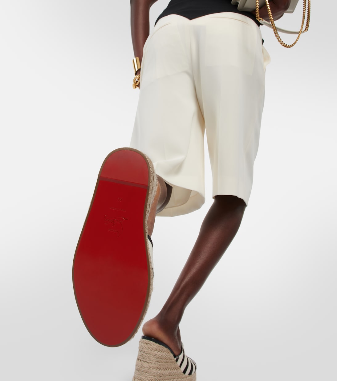 Alpargatas con cuña Ariella de pelo | Christian Louboutin