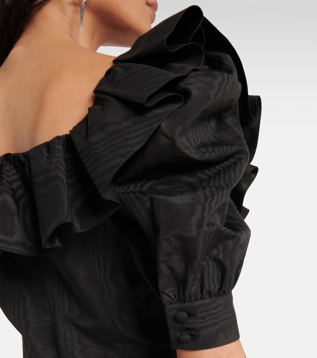 Ruffled puff-sleeve minidress | Alessandra Rich