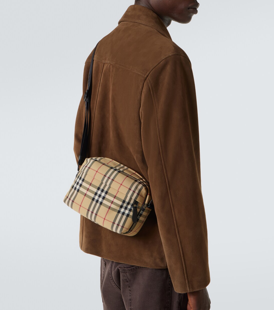 Borsa a tracolla in canvas Burberry Check | Burberry