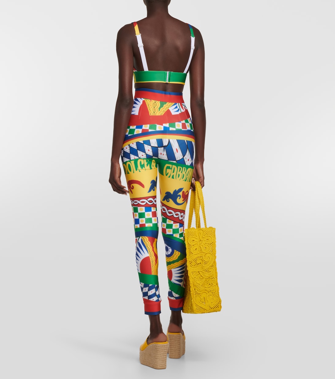 Printed technical jersey bralette | Dolce&Gabbana