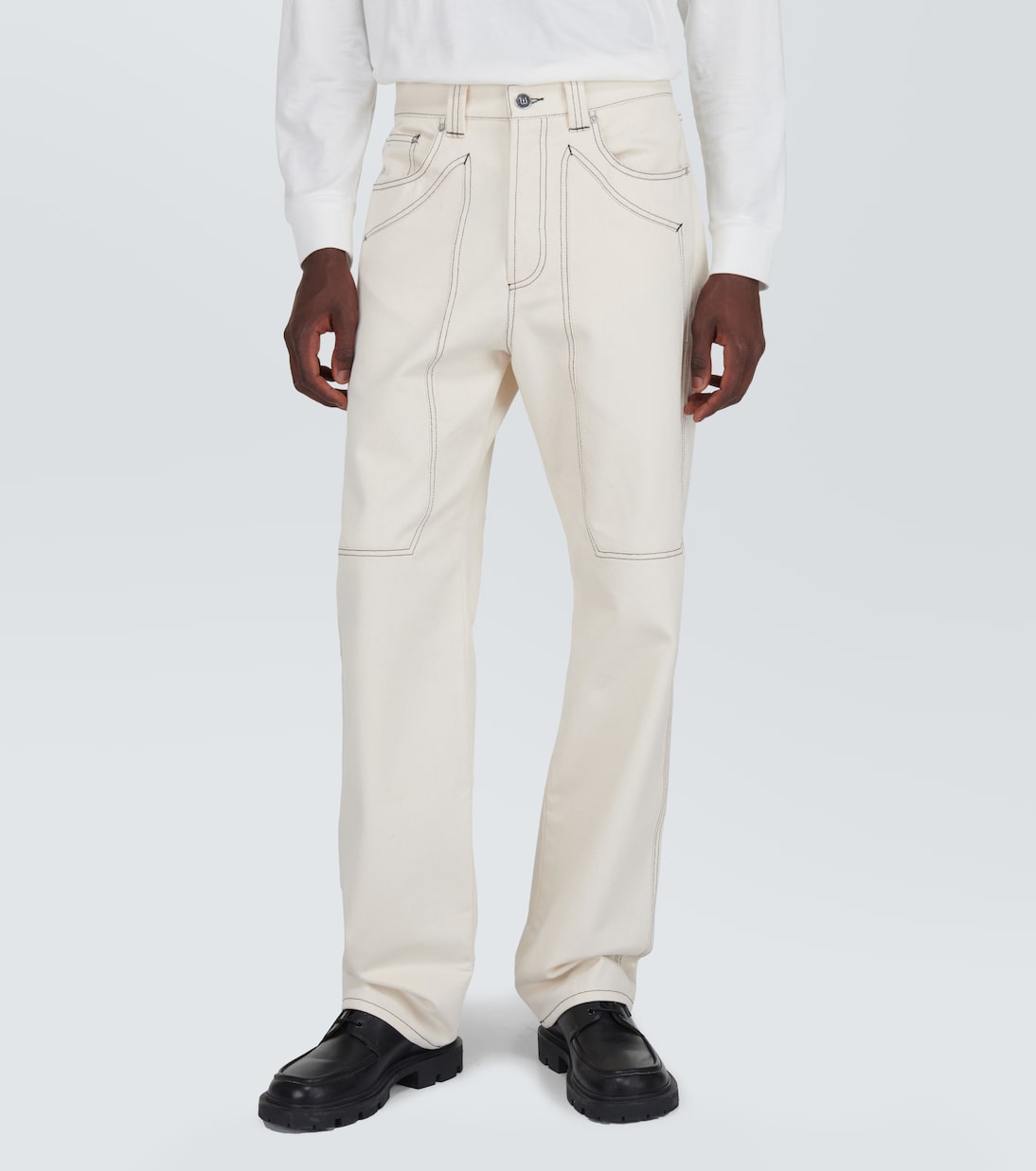 Pantalon droit en coton | Winnie New York
