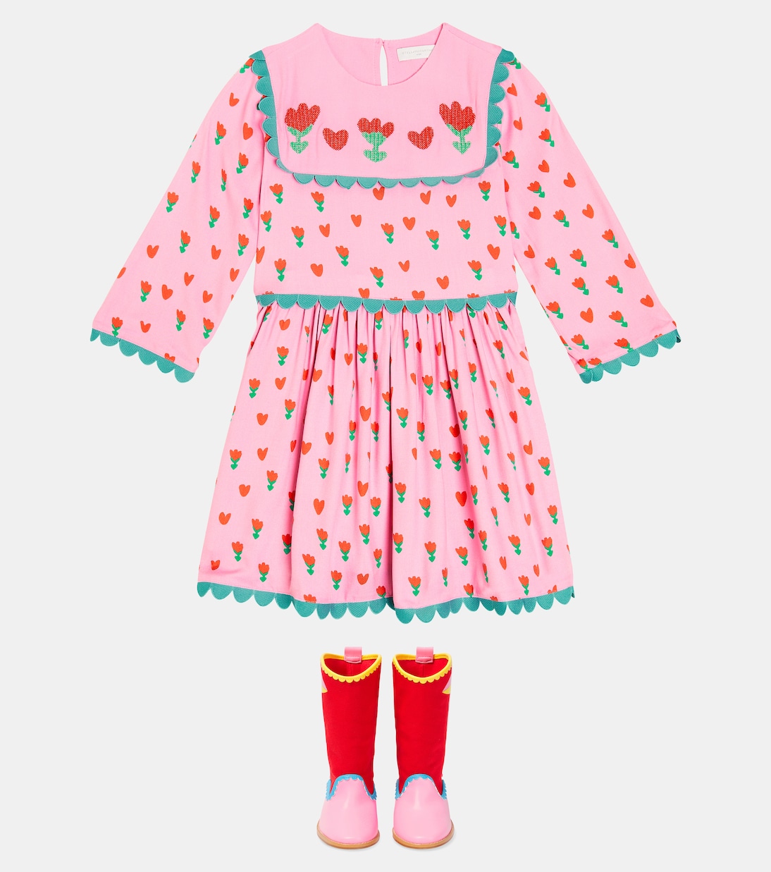 Abito in jersey con stampa | Stella McCartney Kids