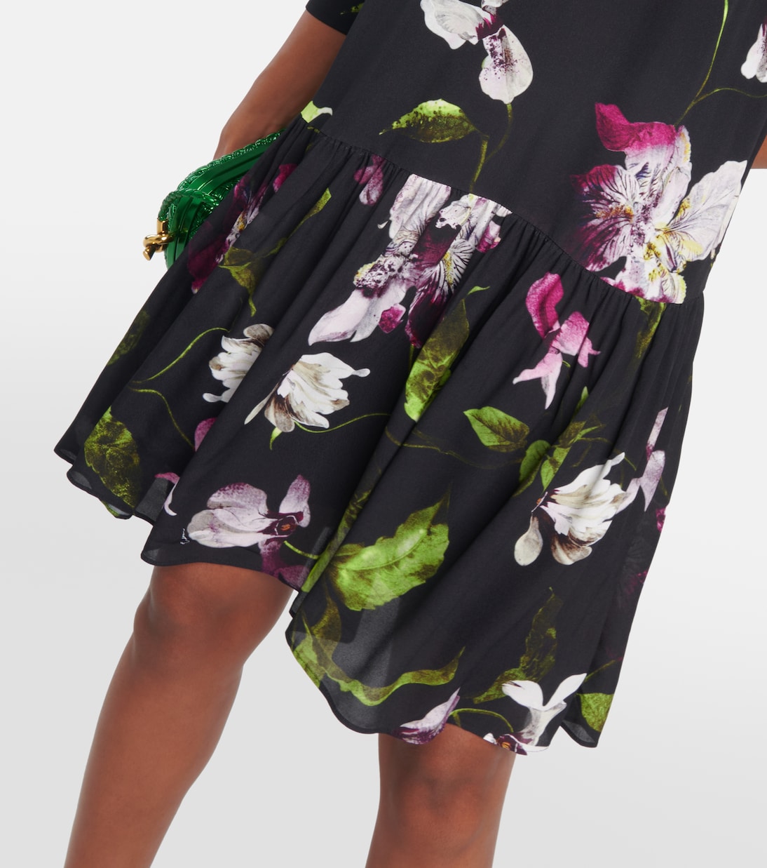 Bedrucktes Minikleid aus Crêpe | Erdem