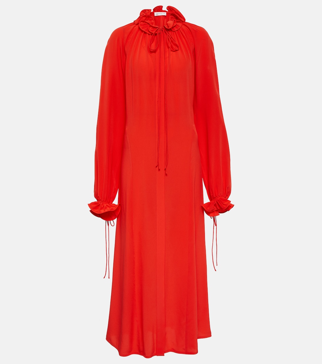 Abito lungo in chiffon di seta | Victoria Beckham