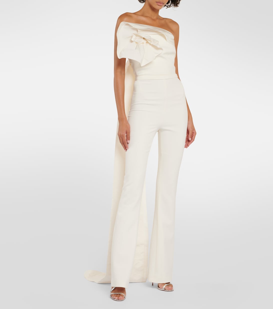 Bridal Omi crêpe jumpsuit | Safiyaa