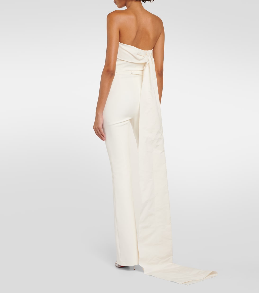 Bridal Omi crêpe jumpsuit | Safiyaa