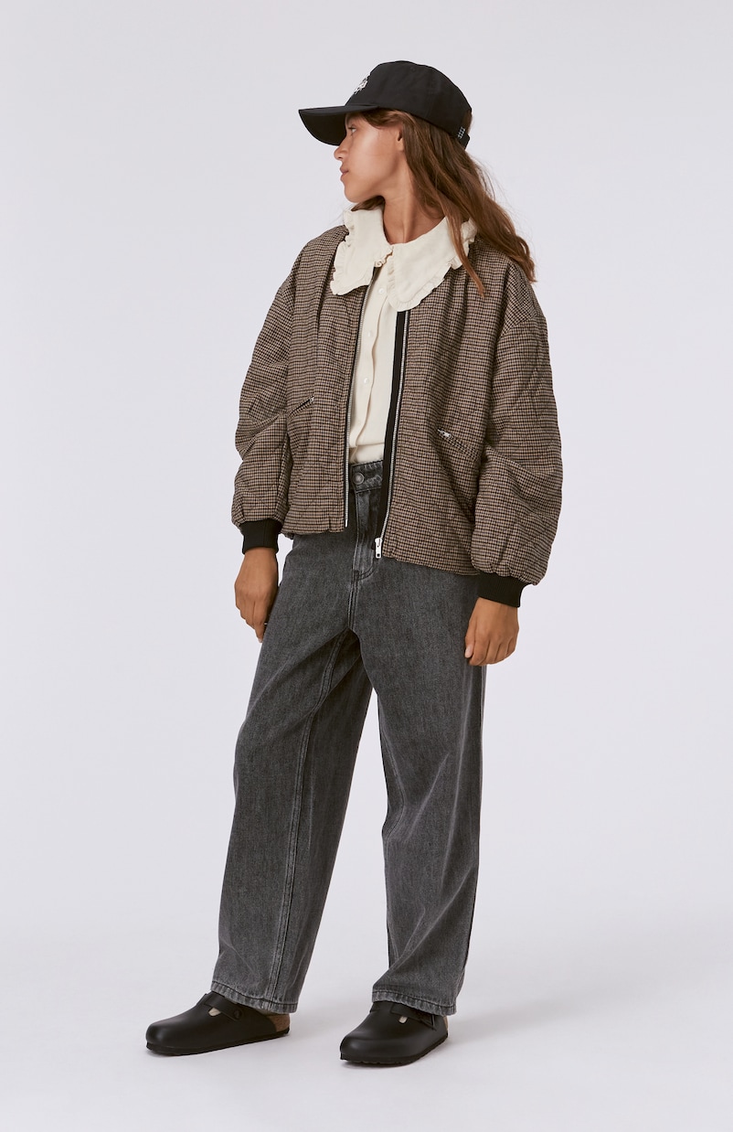 Hanne checked bomber jacket | Molo