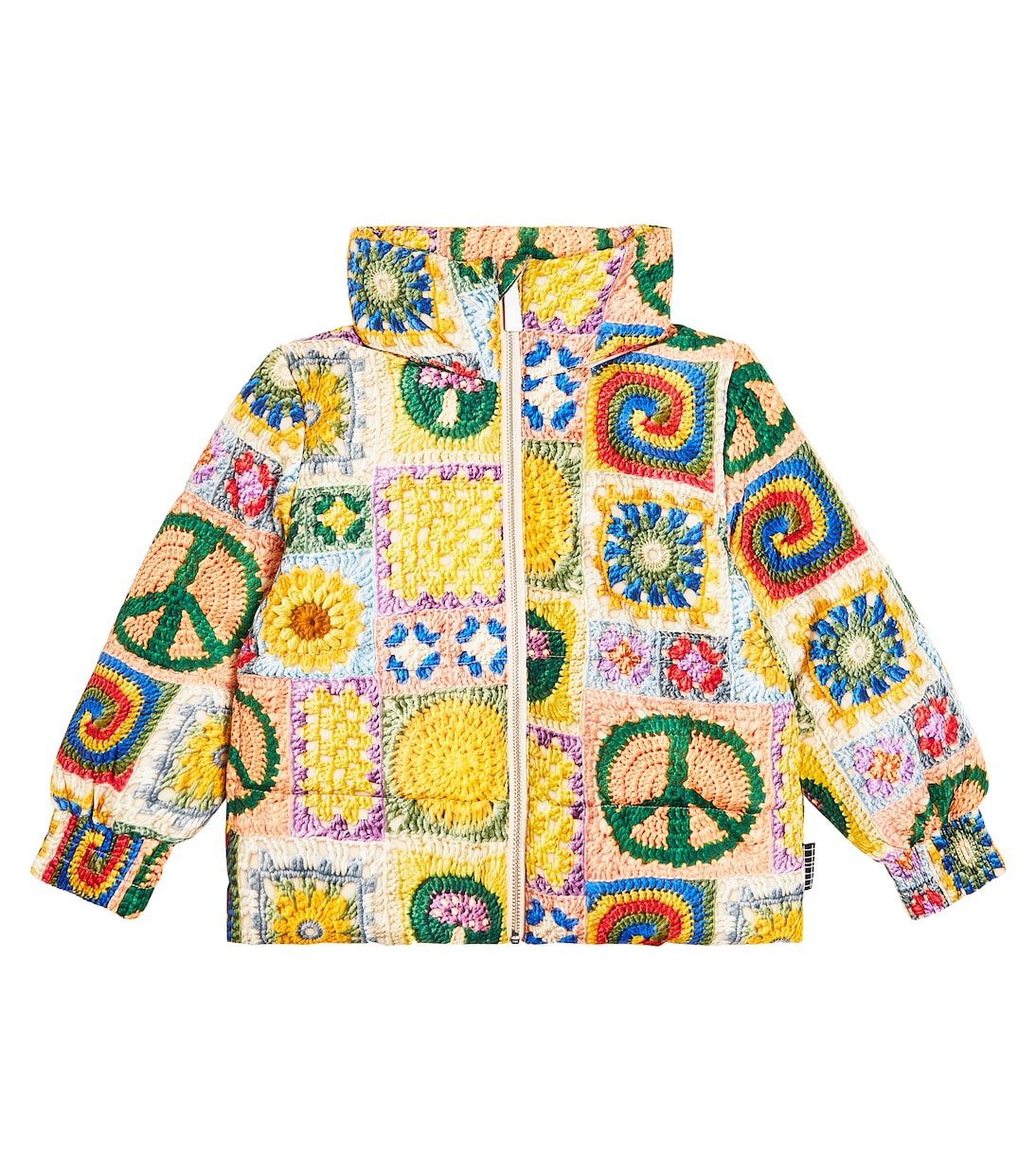 Wattierte Jacke Hally aus Häkelstrick | Molo