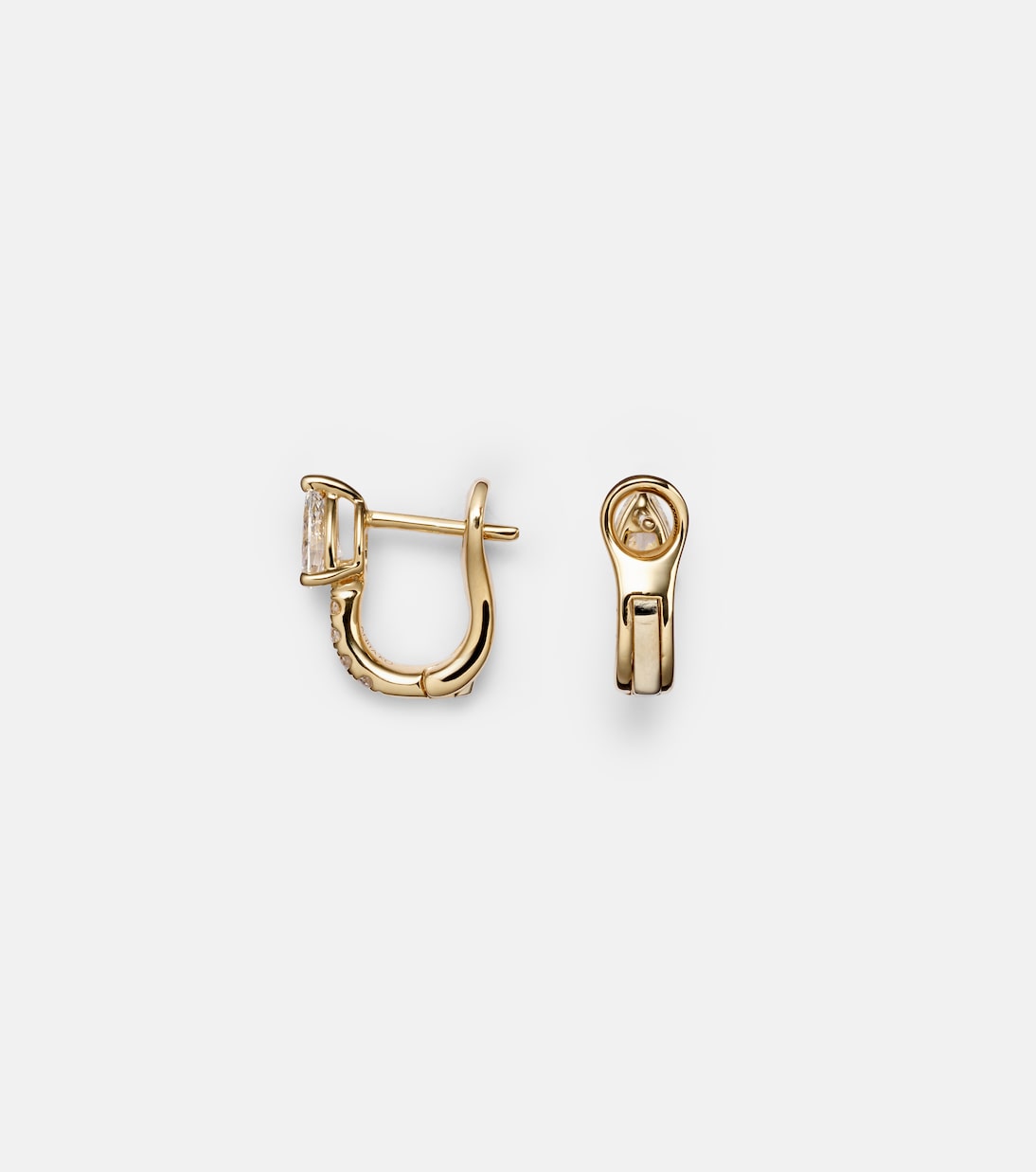 Orecchini Huggies in Oro 18kt con Diamanti di ANITA KO per Giovani Stilisti