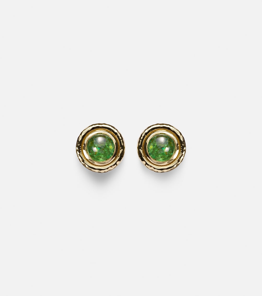 Orecchini Octavia Elizabeth in oro 18kt con dettagli in tsavorite per uno stile giovane e raffinato