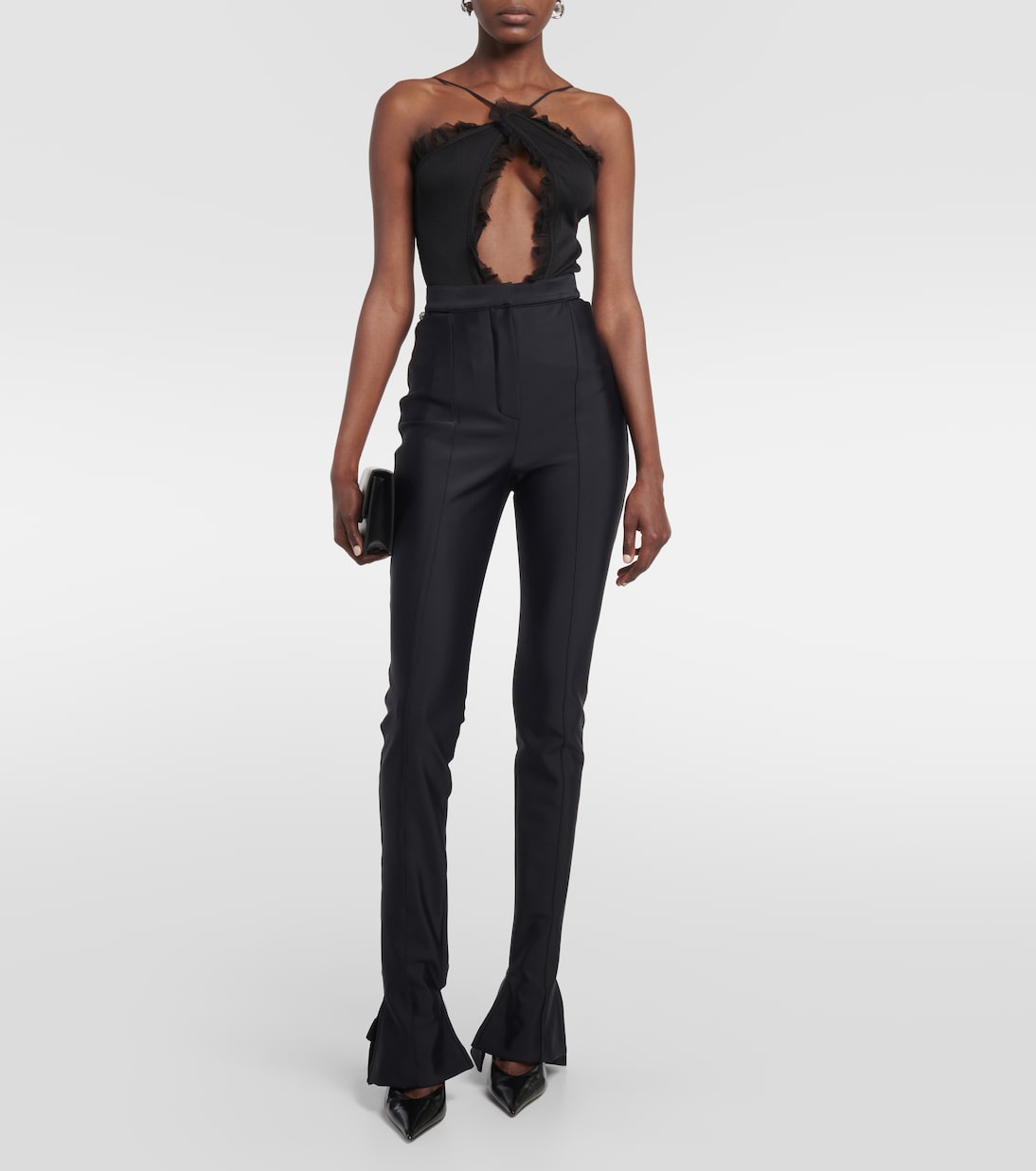 Carina georgette-trimmed bodysuit | Christopher Esber