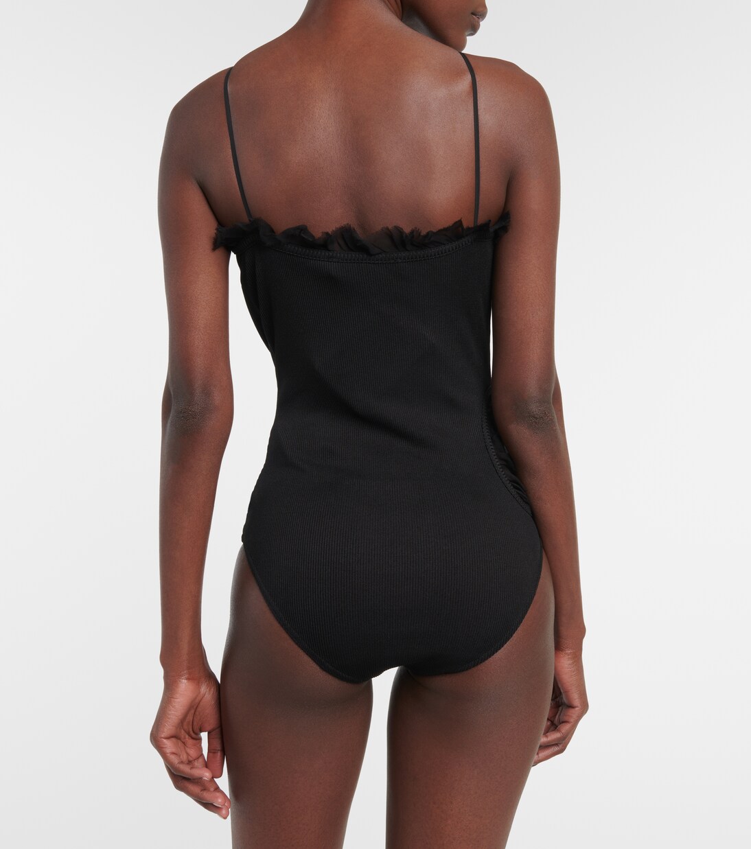 Carina georgette-trimmed bodysuit | Christopher Esber