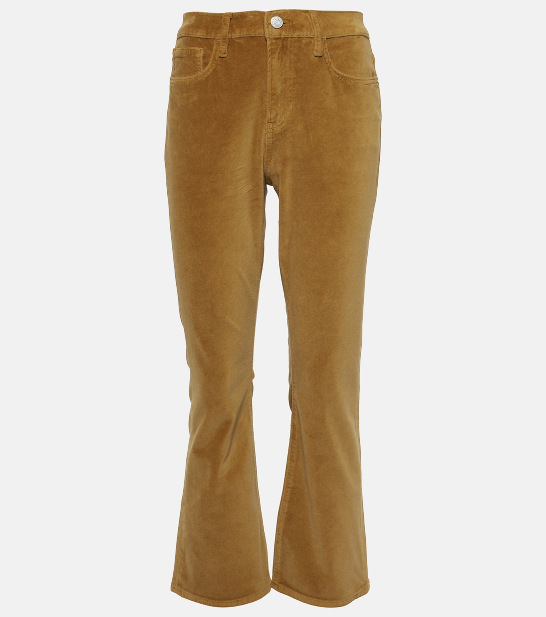 Le Crop Mini Boot Velveteen bootcut jeans | Frame
