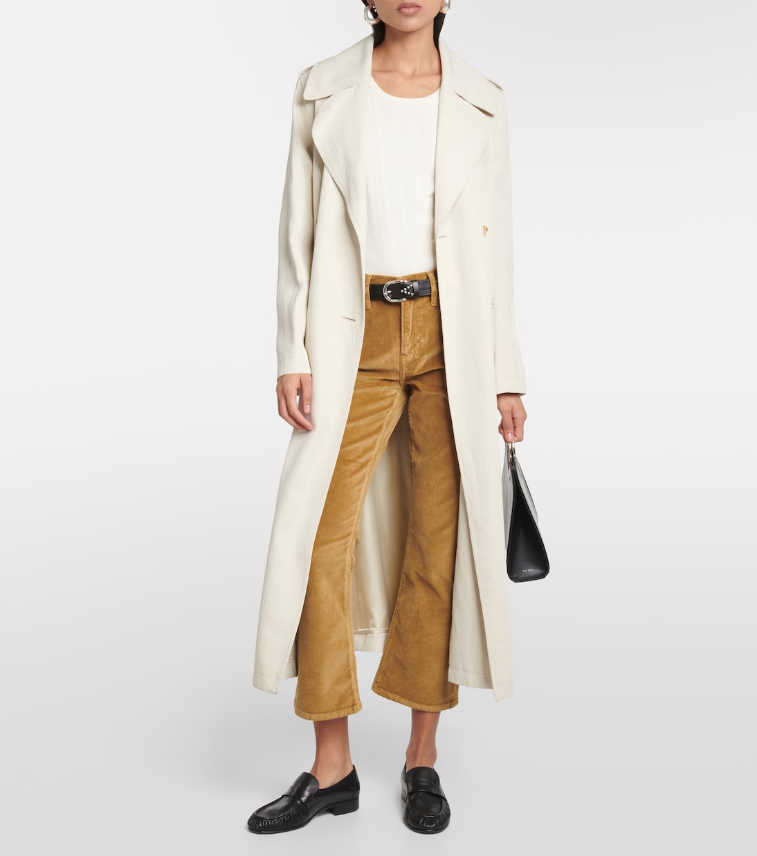 Le Crop Mini Boot Velveteen bootcut jeans | Frame