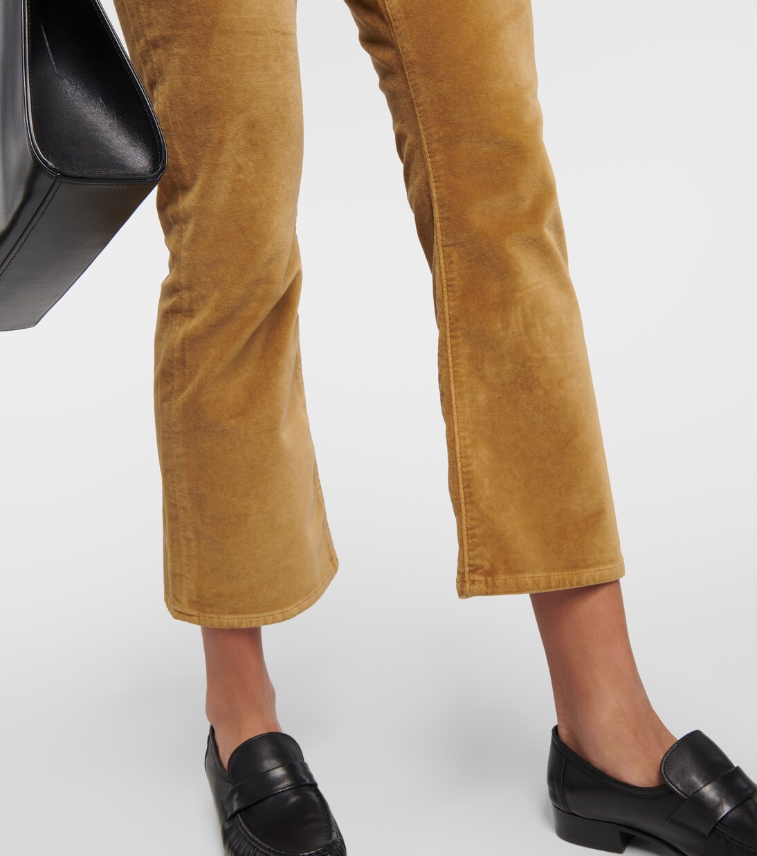 Le Crop Mini Boot Velveteen bootcut jeans | Frame