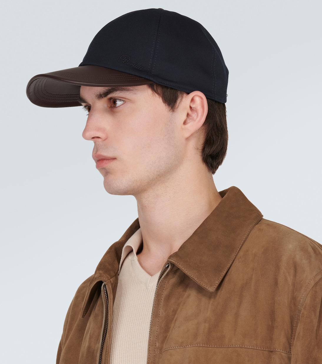 Gorra de algodón con piel | Berluti