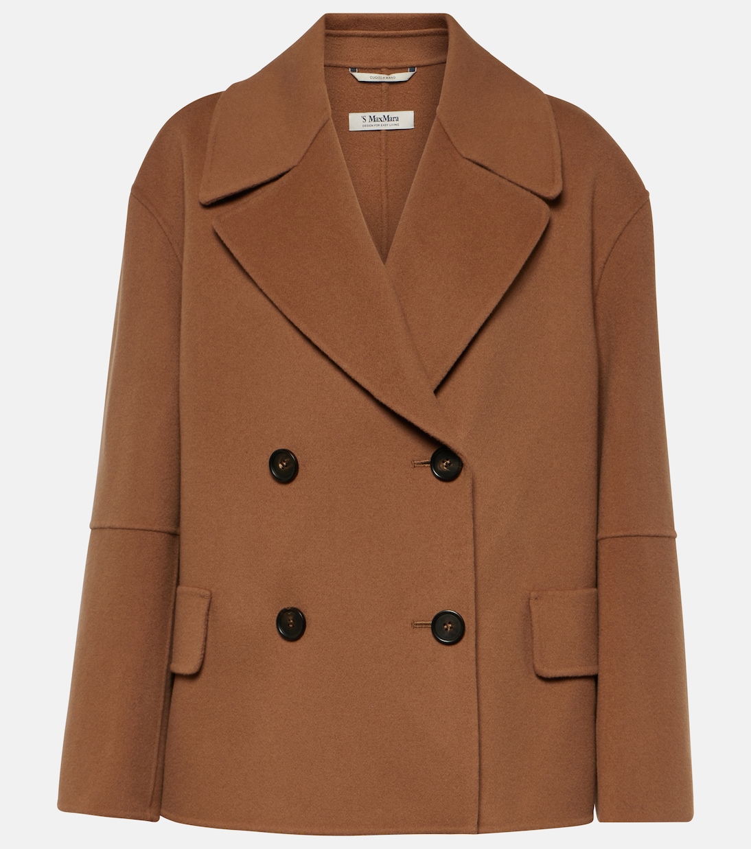 Cape double-breasted virgin wool peacoat | 'S Max Mara