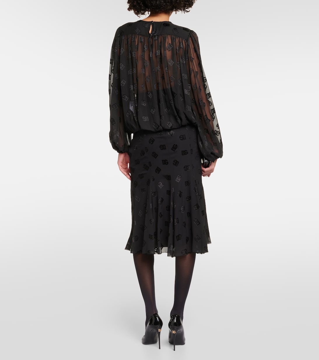 Blusa DG in raso | Dolce&Gabbana