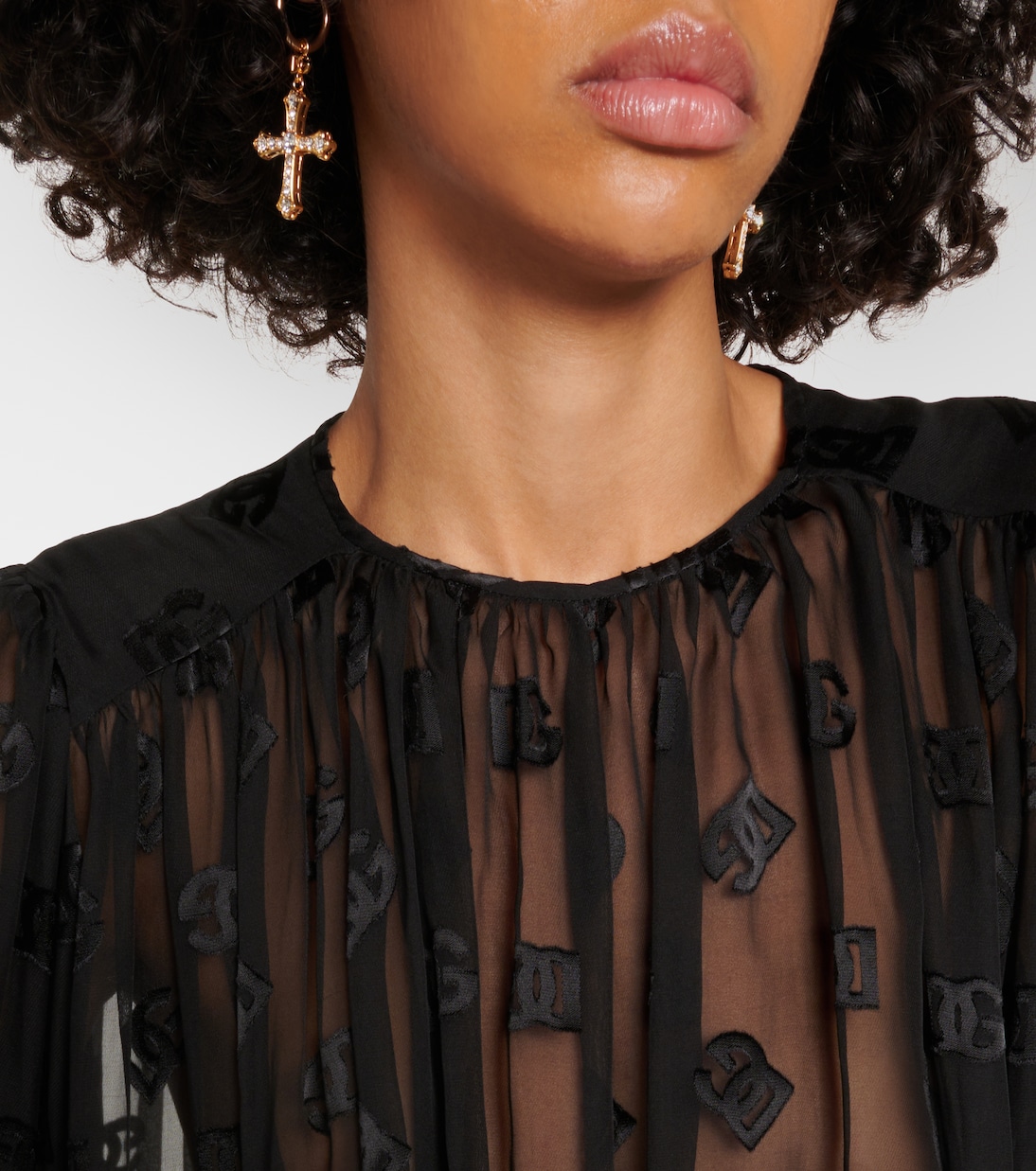 Blusa DG in raso | Dolce&Gabbana