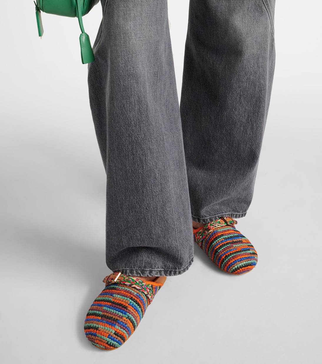 Slippers Quinta aus Raffiabast | Clergerie
