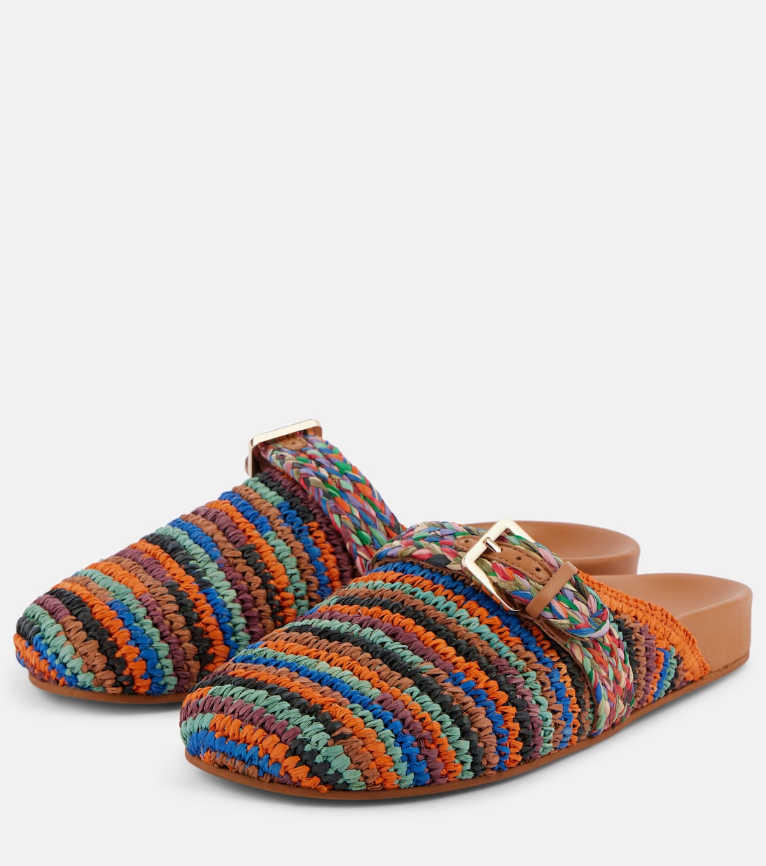 Slippers Quinta aus Raffiabast | Clergerie