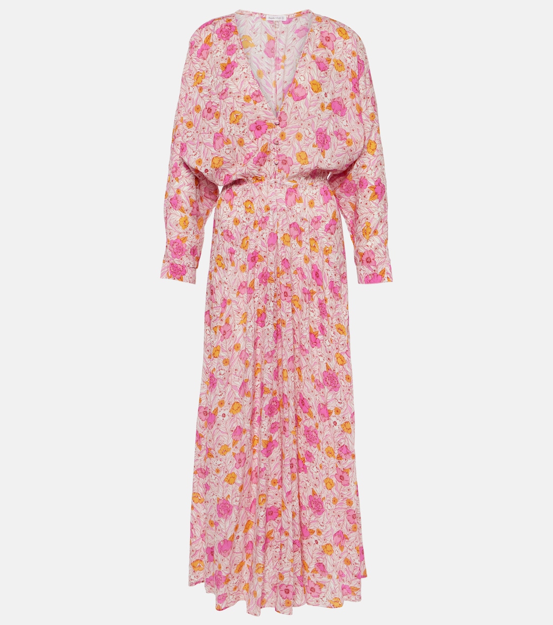 Ilona floral wrap maxi dress | Poupette St Barth