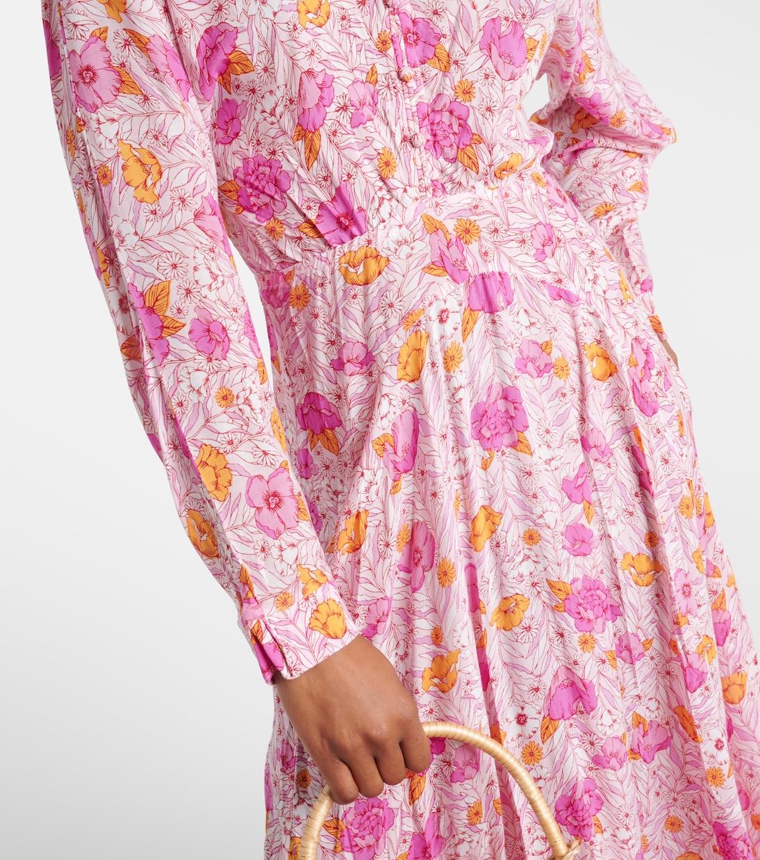 Ilona floral wrap maxi dress | Poupette St Barth