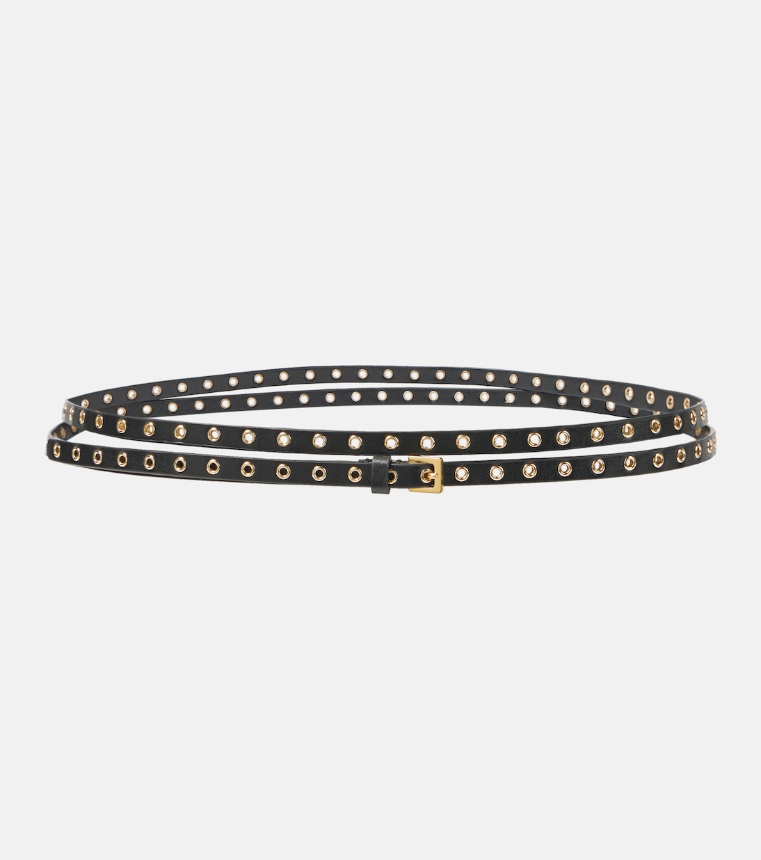 Eyelet leather belt | Alaïa