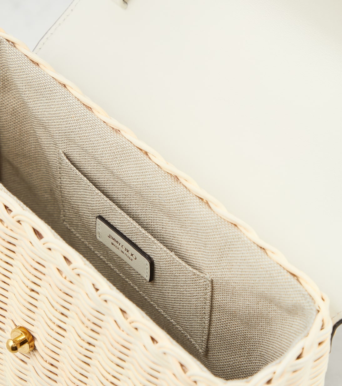 Borsa Diamond in vimini e pelle | Jimmy Choo