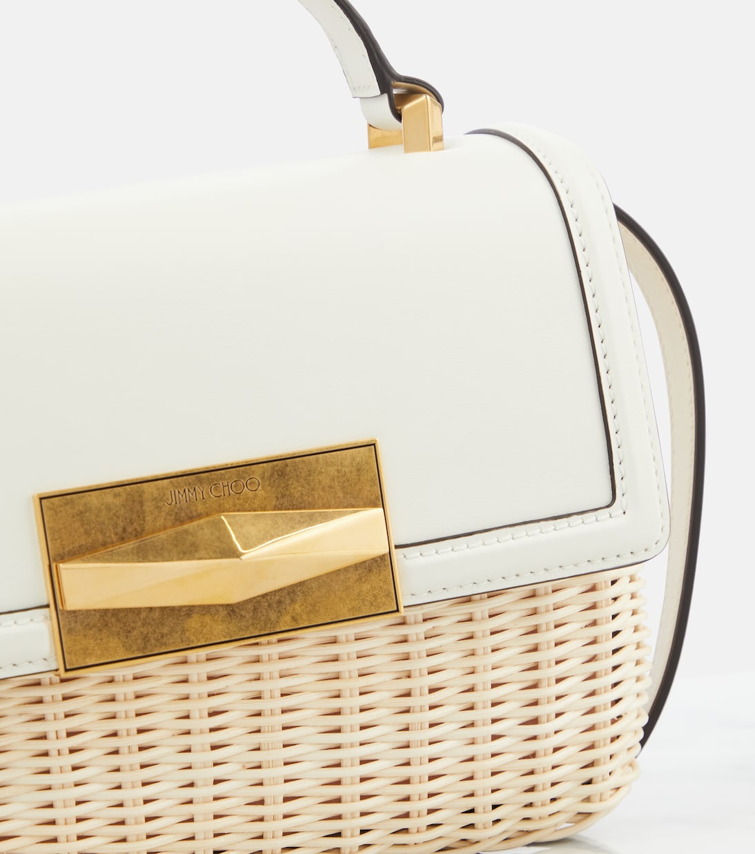 Borsa Diamond in vimini e pelle | Jimmy Choo