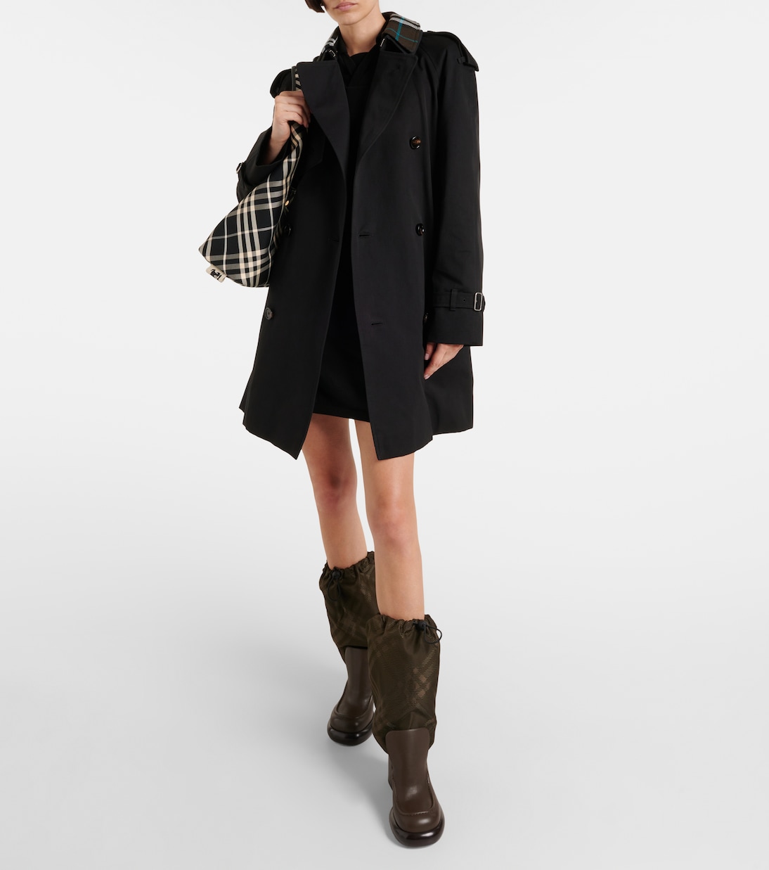 Burberry Check knee-high boots | Burberry