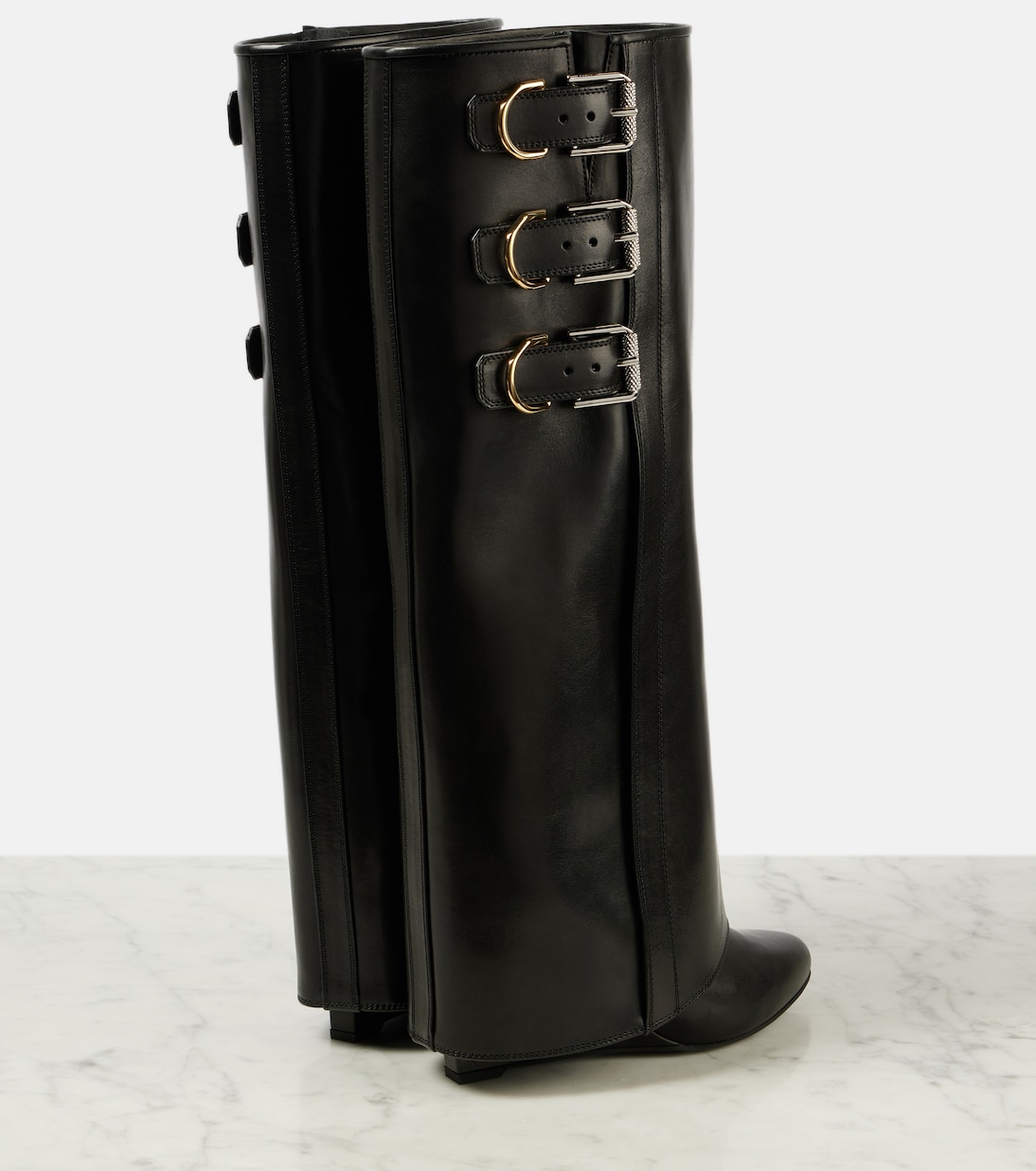 Bottes Shark Lock Buckles 90 en cuir  | Givenchy
