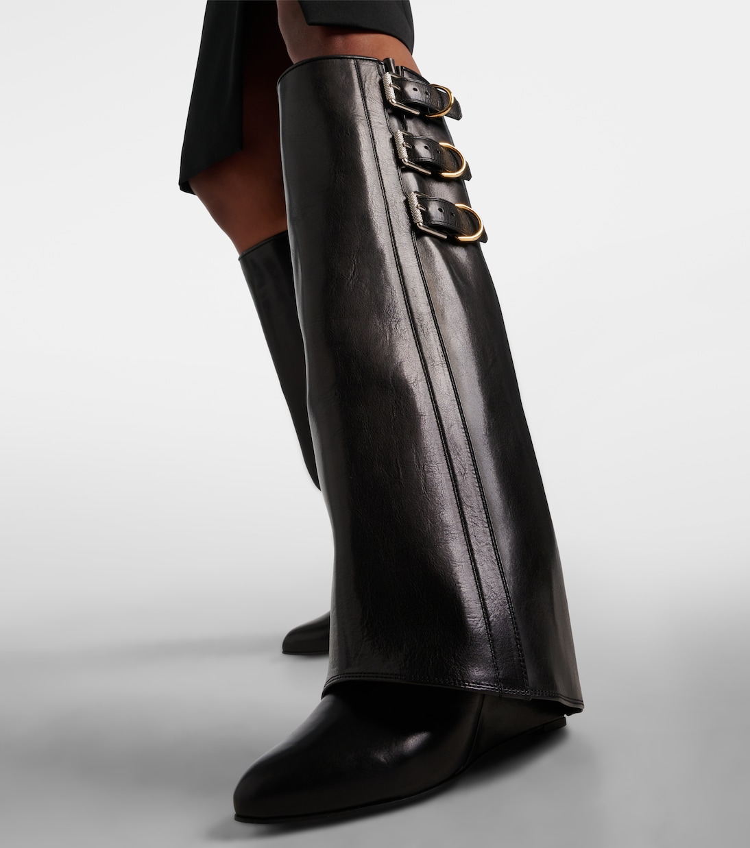 Bottes Shark Lock Buckles 90 en cuir  | Givenchy
