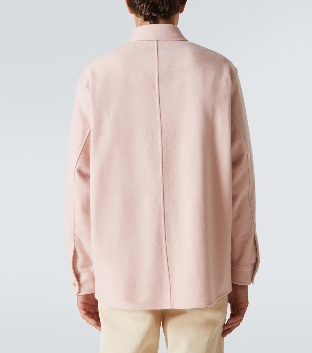 Giacca camicia in flanella di lana | Auralee