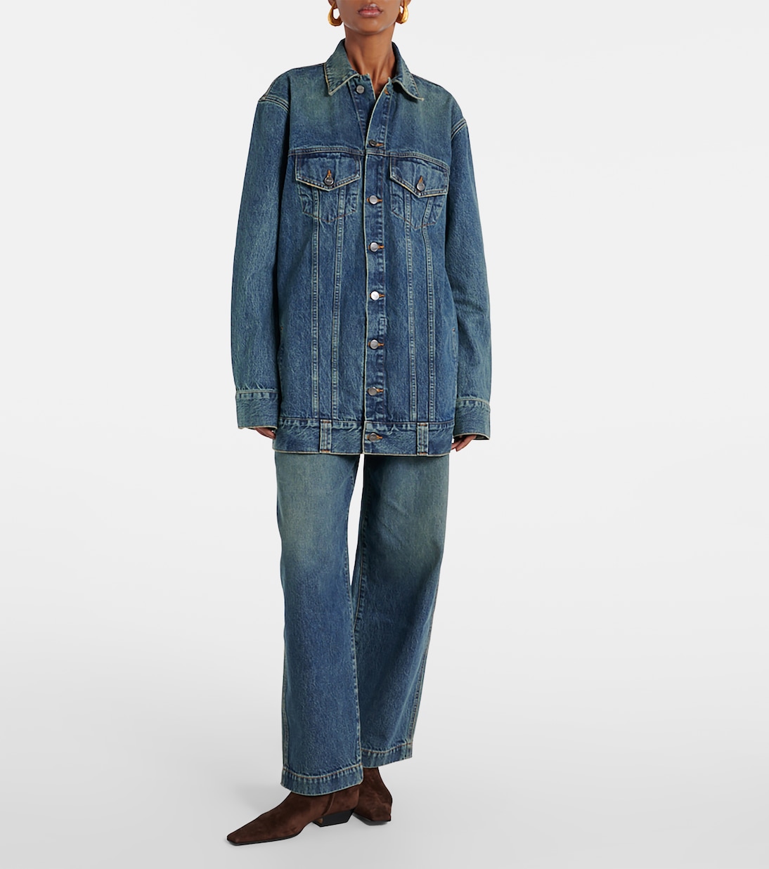 Jeans regular Hewitt a vita alta | Khaite