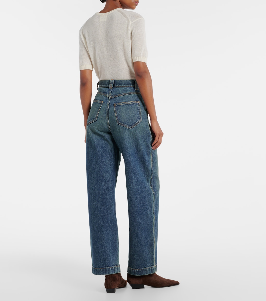 Jeans regular Hewitt a vita alta | Khaite