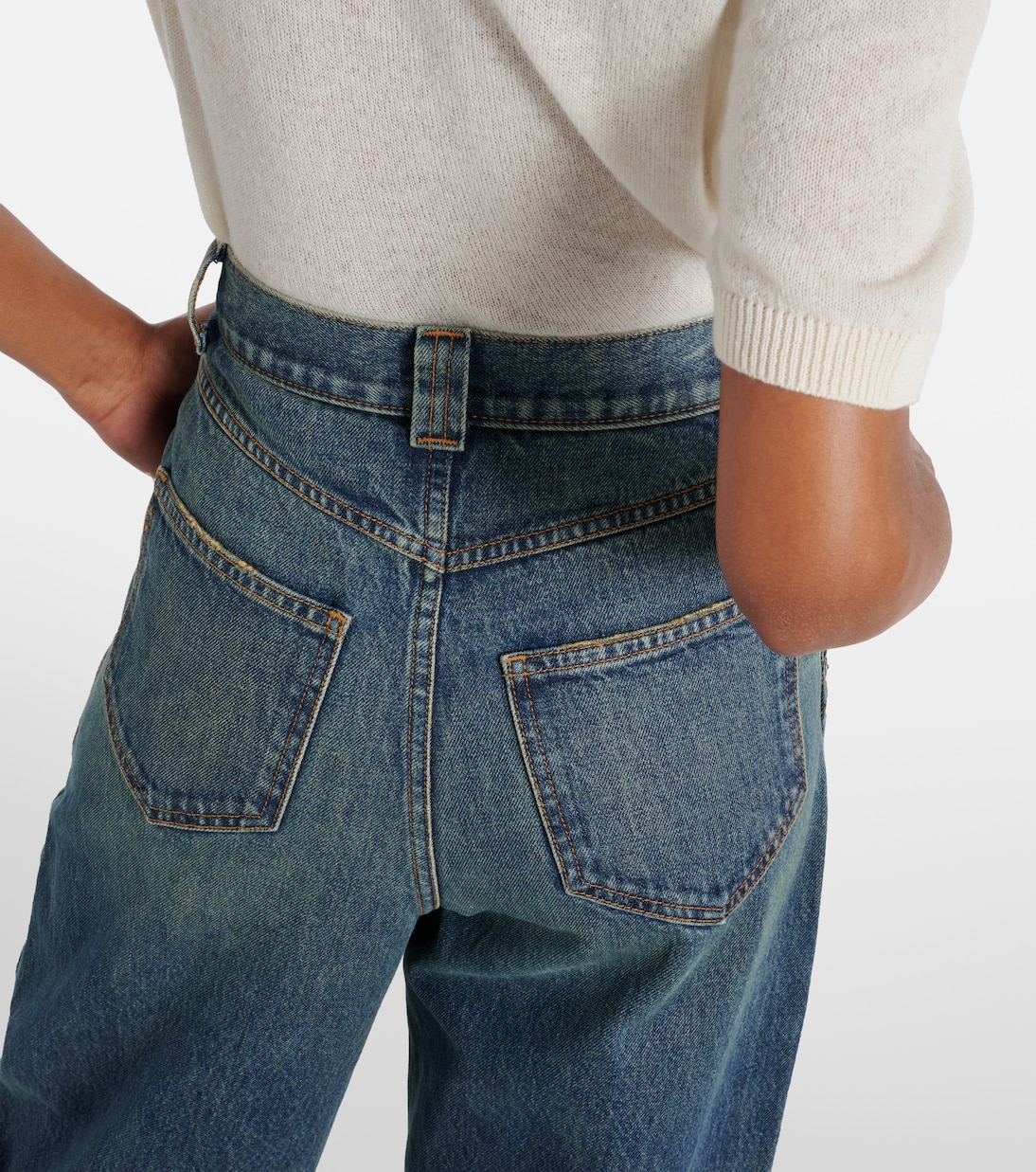 Jeans regular Hewitt a vita alta | Khaite