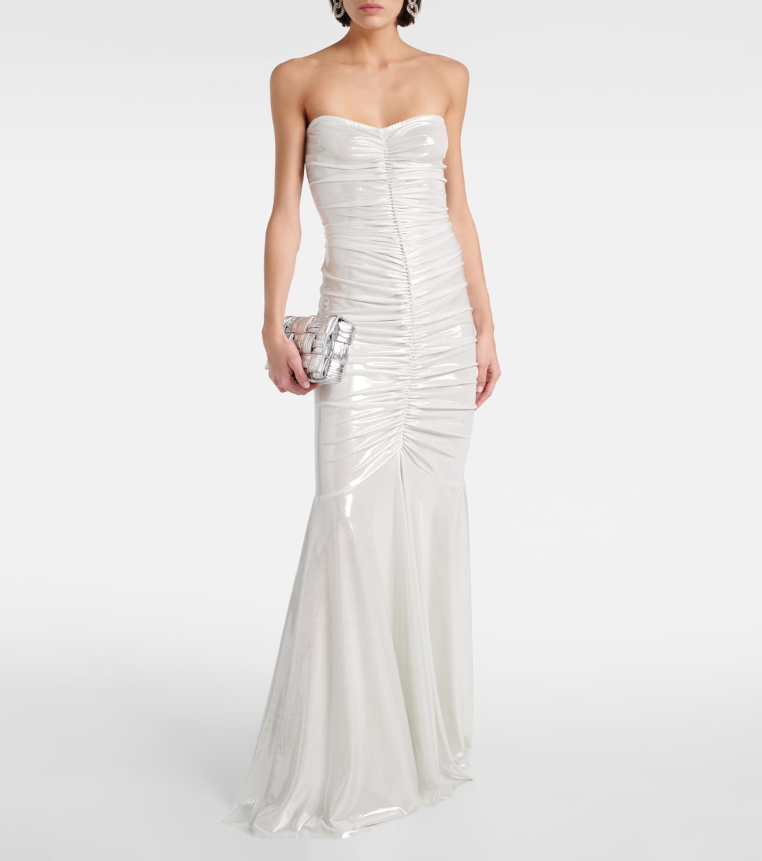 Robe longue métallisée | Norma Kamali